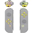 eXtremeRate 7 Colors 9 Modes NS Joycon DFS LED Kit, Multi-Colors Luminated Chrome Gold Classical Symbols ABXY Trigger Face Buttons for Nintendo Switch & Switch OLED Model Joycon - Joycon NOT Included