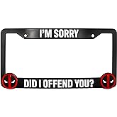 Did I Offend You? for Deadpool 3D Raised License Plate Frame (Car, Truck and SUV)