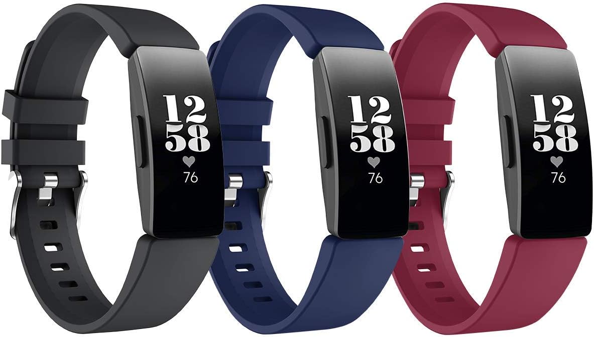 SPGUARD Strap Compatible with Fitbit Inspire 2 Strap, Silicone Band Adjustable Replacement Sport Wristband Fits for Fitbit Inspire/Fitbit Inspire HR/Fitbit Inspire 2