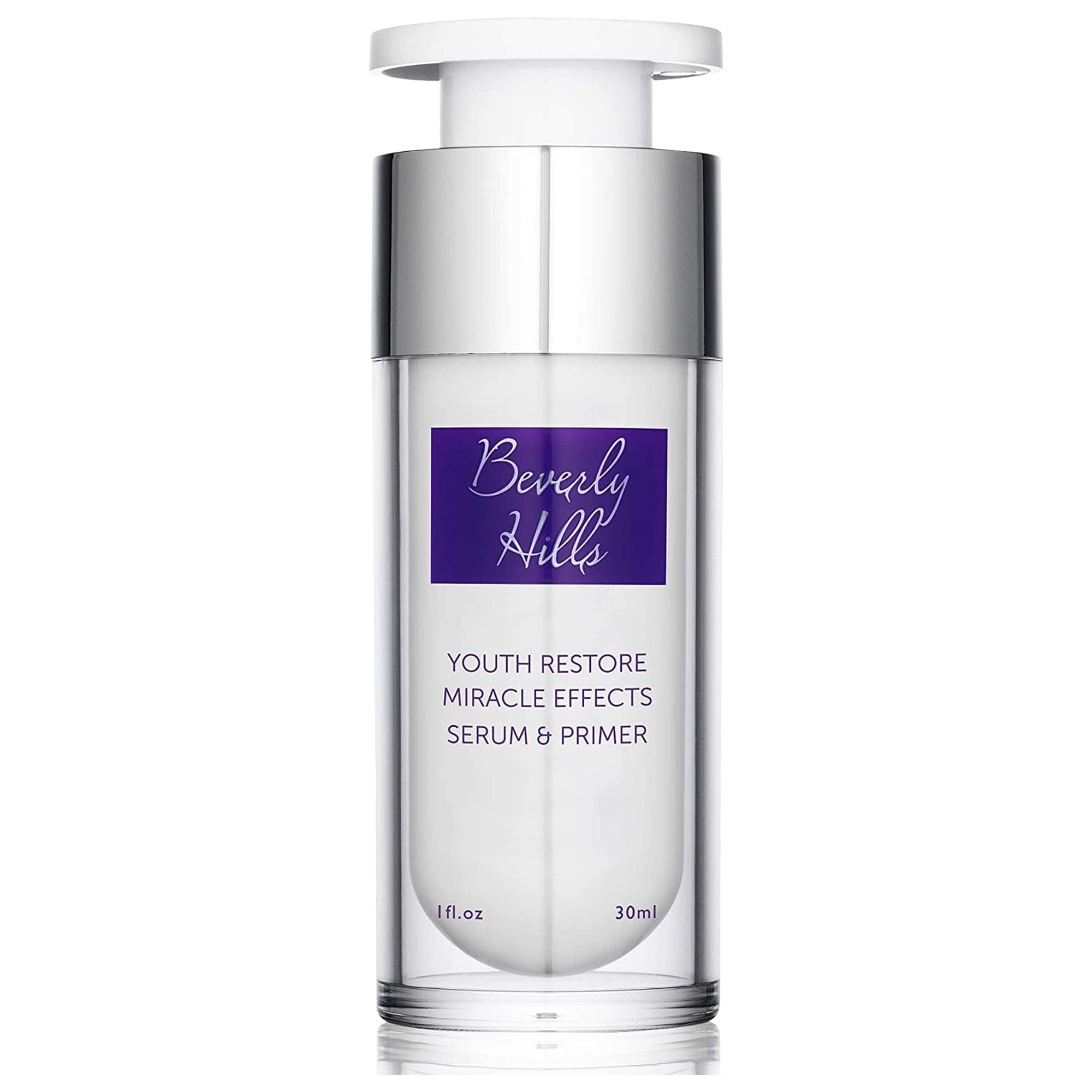 Beverly Hills Primer for Face Makeup - Pore Minimizer & Uneven Skin Tone Reducer | Makeup Primer with Anti Aging Ingredients that Hydrates & Moisturizes skin, 1 Fl. oz (120 days supply)