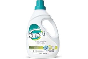 Biovert Fabric Softener, Biodegradable Formula & ECOLOGO Certified, Plant-Based, Safe for HE Washers, Gentle Softness on Skin