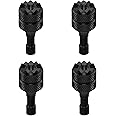 3 Pro/4 Pro Control Sticks, 4pcs Detachable Aluminum Alloy Drone Joysticks for DJI Mini 3/Mini 3 Pro/Mini 4 Pro/Air 3 /Mavic 3 Pro RC & RC 2 Remote Controller Replacement Accessories (Black)