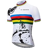 X-CQREG Cycling Clothing Bike Jersey 12D Gel Pads Mens Cycling Set conjunto Ciclismo Hombre Bicycle Tops Shorts