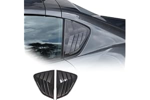 JONKOKO Car Rear Side Window Louvers for Mazda MX-5 ND 2015-2023 Triangular Window Glass Blinds Exterior Accessories (Only Fit Hardtop Version) (Carbon Fiber)