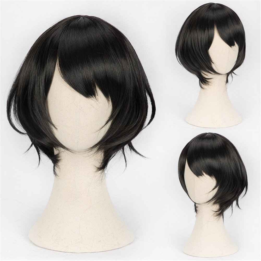 black cosplay wig