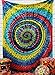 The Indian Craft Colorful Psychedelic Mandala Tapestry - Tie Dye Bohemian Wall Hanging Elephant Tapestries Hippie Wall Decor Twin Size Bedding - Multicolor - 84 X 54 Inches