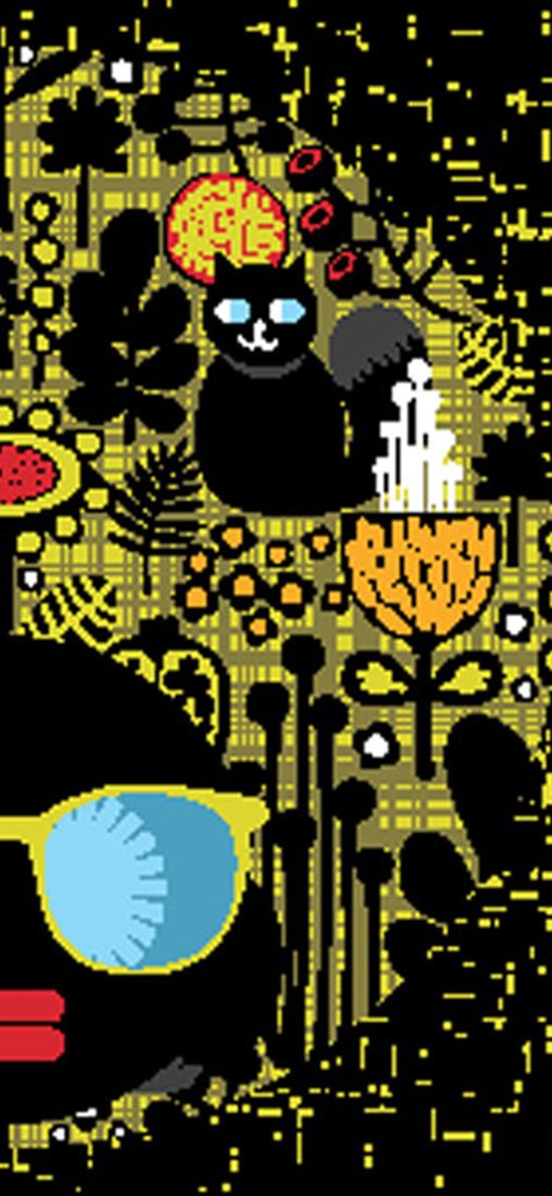 PeelitStickit Women Head Pattern Wallpaper, Wall Mural ID-032, vinyl