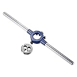 uxcell Round Die Stock Handle Wrench Set, 6-32 UNC