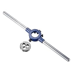 uxcell Round Die Stock Handle Wrench Set, 6-32 UNC