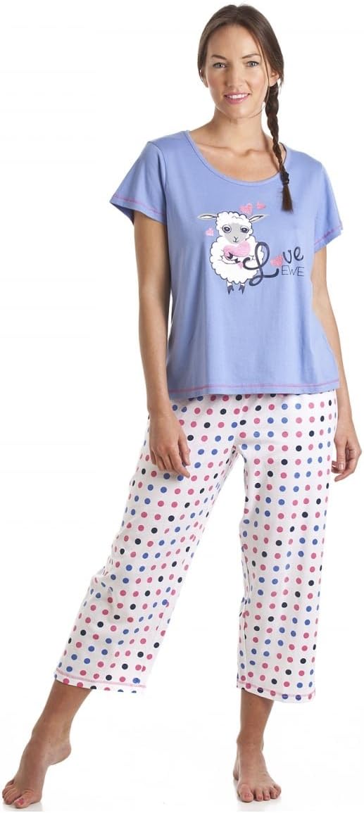 CamilleWomens Various Style Fun Design Character Pyjama Set
