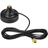 SUPERBAT WiFi Antenna Magnetic Base with 10ft SMA Male Antenna Extension Cable for WiFi Antenna,4G LTE Antenna Network Antennas,Router etc