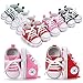 Unisex Baby Girls Boys Canvas Shoes Soft Sole Toddler First Walker Infant Sneaker Newborn Crib Shoes(Red,12-18Month)