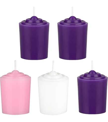 Amazon.com: Mega Candles 4 pcs Unscented Christmas Advent Candles Amazon.com: Mega Candles 4 pcs Unscented Christmas Advent Candles