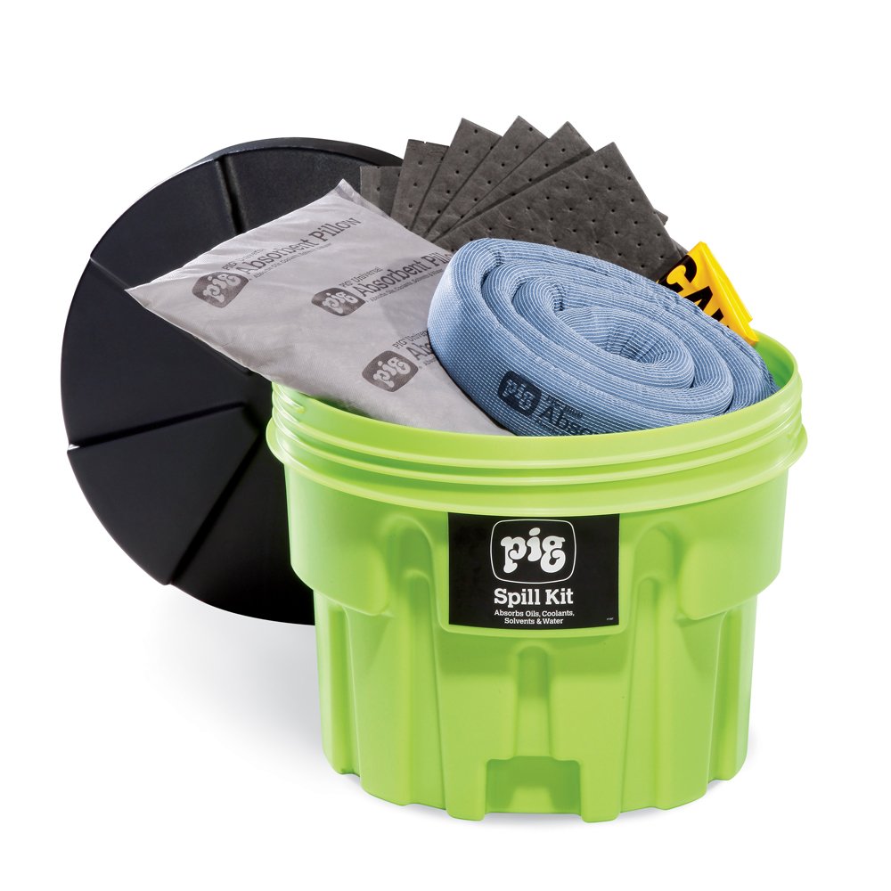 Hi-Vis Spill Kit, Drum, 12 gal.: Industrial Spill Response Kits: Industrial & Scientific