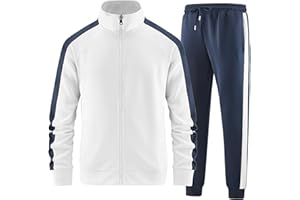 AEELEIRE Men's Tracksuits Long Sleeve Full Zip Jackets and Pants 2 Piece Outfit