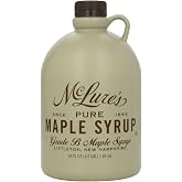 McLures Pure Grade A Very Dark New England Maple Syrup 64 Fl Oz
