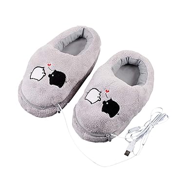 Amazon.com: 1 par de zapatillas de peluche USB para ...