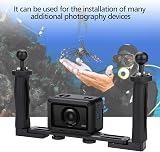 Denash Dual Handheld Grip Stabilizer Tray Underwater Camera Accessory 1/4in view 2