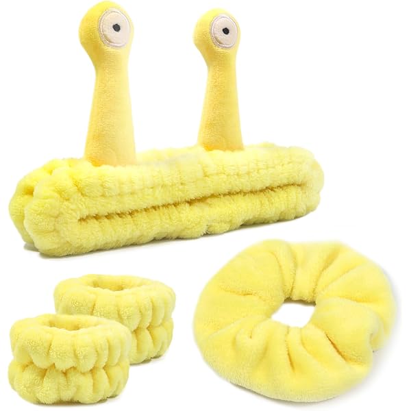 Canitor Gesichtswasch-Stirnband Mit Katzenohren & Handgelenkbändern – Aus Weichem Korallen-Fleece, Elastisch