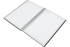 OPPWONG Waterproof A5 Erasable PVC Note Book with 7 Different Pages, Ideal for Goal Setting, Idea Lists, Grid Pages for Stude