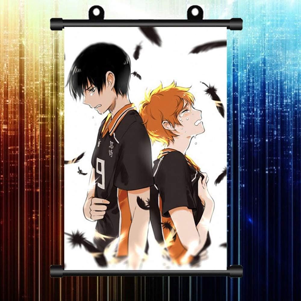 Amazon Com Kaiwenli Haikyuu Series Crying Duo Pattern Anime Hanging Painting Family Bedroom Murals Scrolling Poster Art Cartoon Painting Otaku Favorite Peripheral Products Size 4060cm Posters Prints