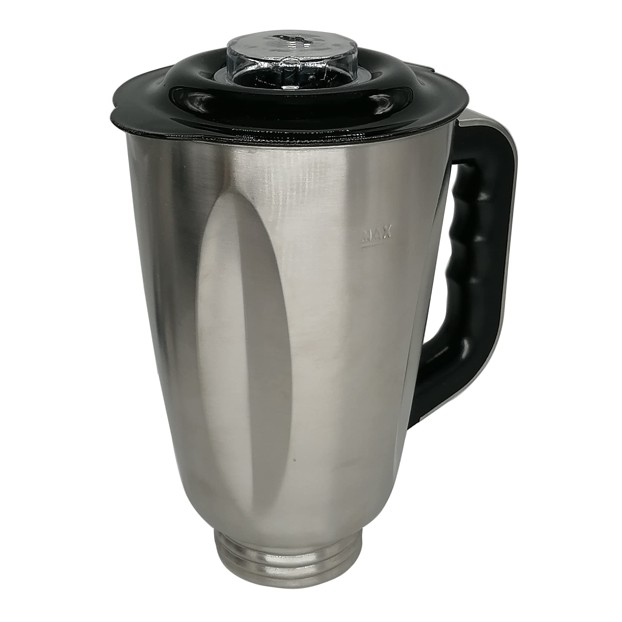 Photo 1 of 6-cup stainless steel Jar with lid?Compatible with Oster Classic Series OSTERIZER GALAXIE BLENDER/CHOPPER and Compatible with Cuisinart blender (Stainless steel, 6 cups round Jar)