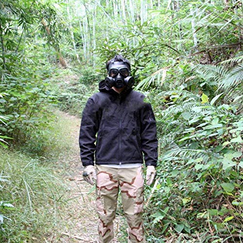 VILONG M04 Airsoft Tactical Protective Mask, Full Face Eye Protection Skull Dummy Game Mask with Dual Filter Fans Adjustable Strap for BB Gun CS Cosplay Costume Halloween Masquerade