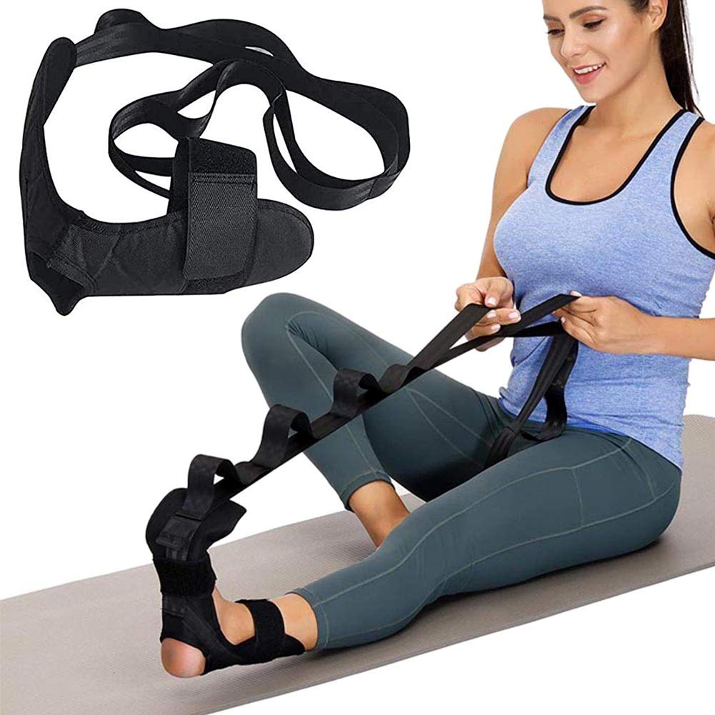 Tyuodna Yoga Stretch Belt, Ligament Training Strap Belt, Multi Loops Adjustable Yoga Stretching Strap, with loops Ligament Stretch Band for Sports, Yoga Practice, Dance, Fitness and Physical Therapy