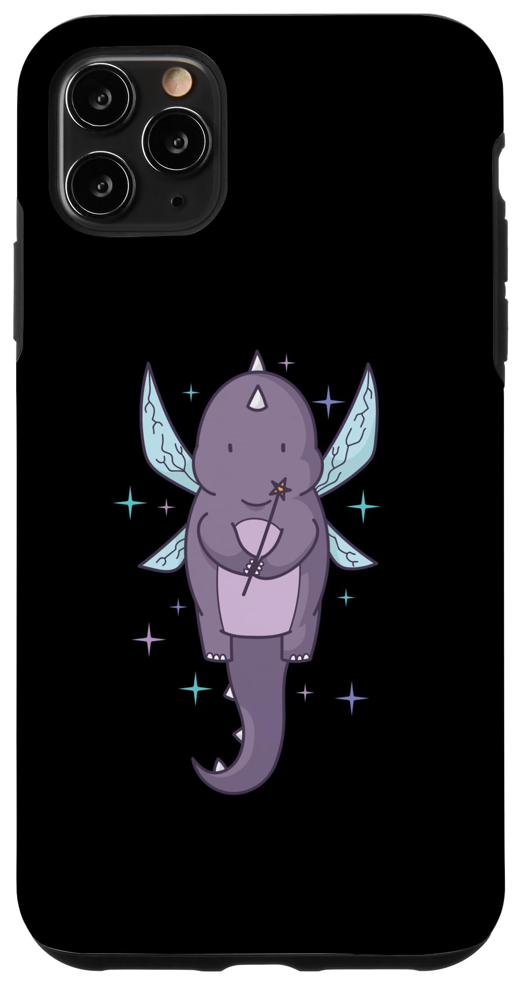 iPhone 11 Pro Max Fairy Dinosaur with magic Wand Case