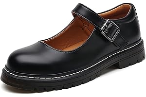 DR.XIRURUCO Mary Jane Shoes Women Platform Non-Slip Classics Round Toe Ankle Strap Comfort Casual Oxford Dress Work Mary Jane Flat Shoes