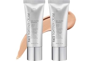HEMDNT Face Tightener No-Filter Primer, Skin Tightener Primer Face Makeup, Blurring Face Primer, Face Blurring Primer for Face Before Makeup, Shine Control, Evens Out Skin Tone for All Skin Types