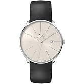 JUNGHANS Meister fein Automatic Signature | Black Leather Strap | Sapphire Crystal Glass | 40MM