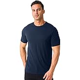 Merino Protect 100% Merino Wool T-Shirt for Men Plus Size Short Sleeve Undershirt Soft Lightweight Tee Shirt for Hiking