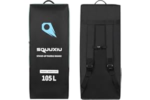 SOUUXIU 105L/125L Inflatable Paddleboard Bag Durable SUP Board Backpack Bag Large Capacity Stand Up Board Travel Bag Portable Surfboard Backpack for Traveling Surfing Beach Water Sports