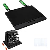 MinBoo Bamboo Appliance Slider,Sliding Tray for Coffee Maker, Kitchen Countertop Appliance Rolling Tray,Slides Easily from Under The Cabinet,Wide -Black- Large (16" Wx13 D)