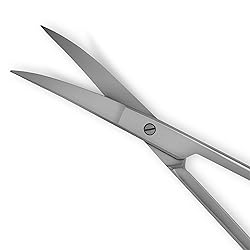 Tungsten Carbide Iris Lab Scissors, 4.5”, Curved
