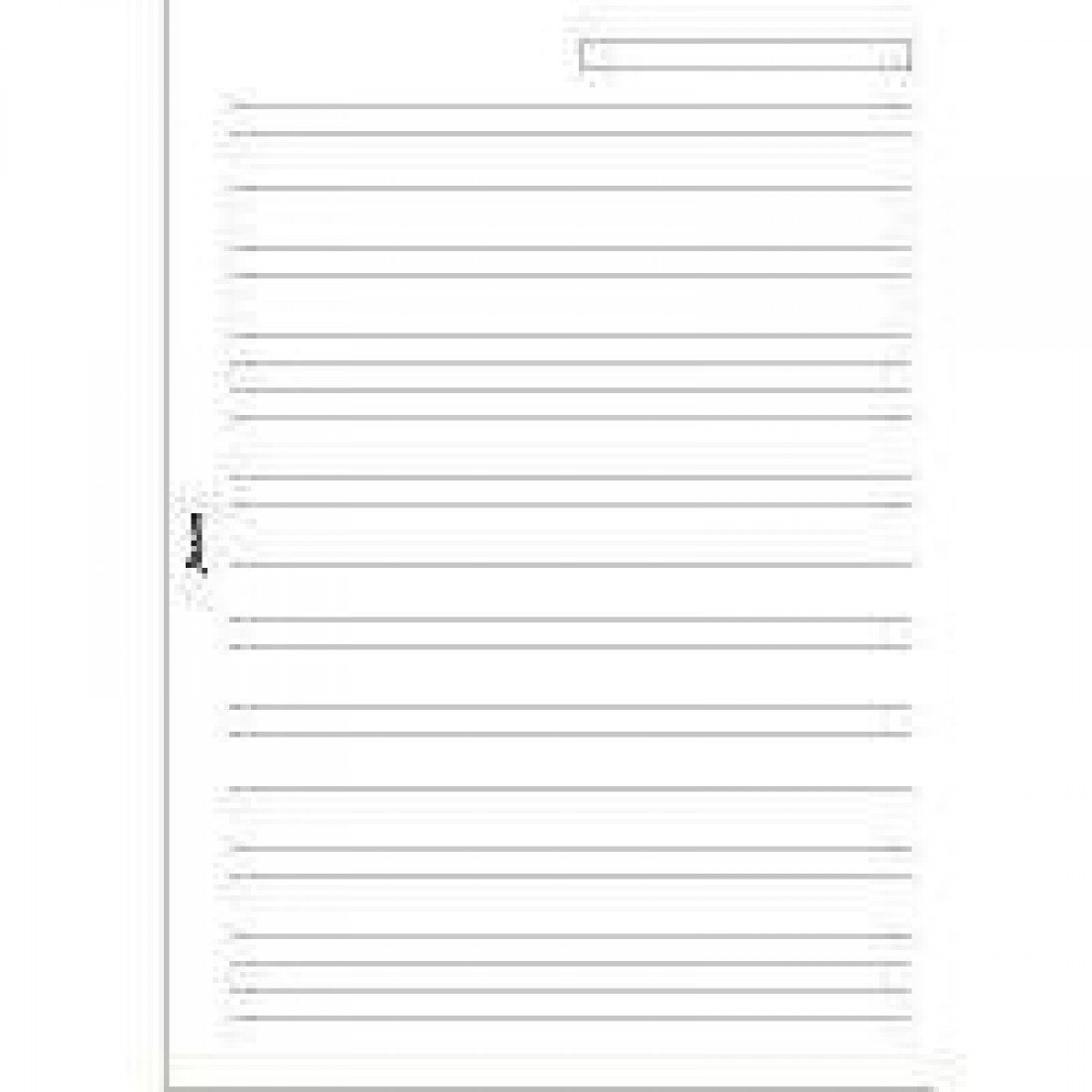 Filofax A5 Ruled Notepaper - White