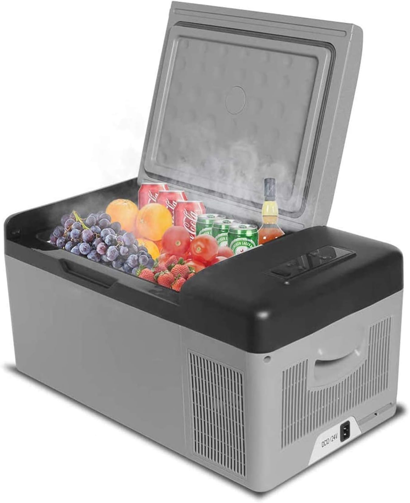 Portable Refrigerator/Freezer/Fridge 16 Quart(15 Liter), Ansten Mini Car Truck RV Boat Fridge Electric Cooler for Driving, Travel, Fishing, Picnic, Camping Outdoor use 12/24V DC