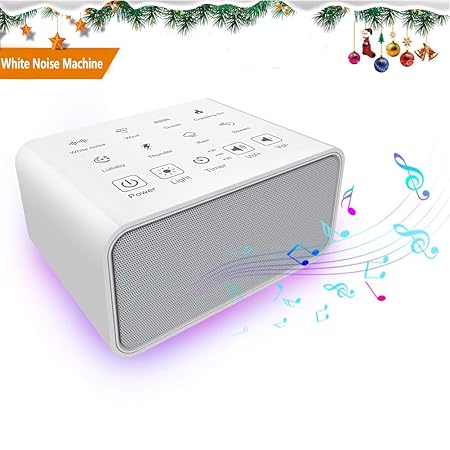 Weißes Rauschen Maschine, Einschlafhilfe, Sound Therapy Machine, 8 Beruhigender Geräuschen, 3 Timer, Schlafen Machine für Erw