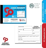 Cherry Printers Carbonless NCR Receipt Book 2pt A6 50 Set Perforated Receipts view 7