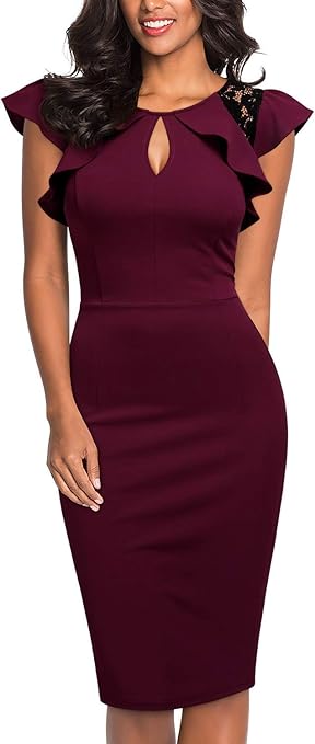 magenta cocktail dress