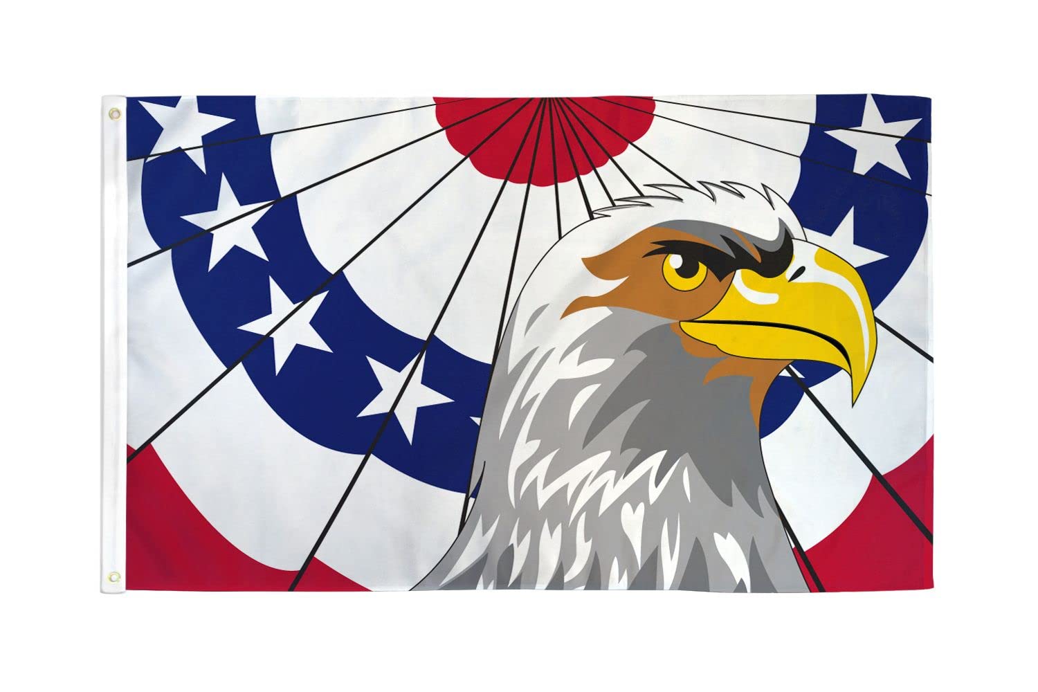 AZ FLAG - Us Patriotic Eagle Flag - 3x5 Ft - 100D Polyester American Patriotism Banner with Two Metal Grommets - Fade Resistant - Vivid Colors - 3' x 5' Feet - 150x90 Cm