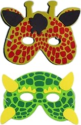 COSORO 25 Kids Animal Foam Masks Party Bag Fillers Masquerade Birthday view 2