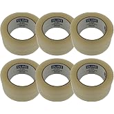 ULINE 2 Mil Clear Packing Tape, 2" x 110 yds | Part # S-423 (6 Rolls)