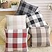 TEALP Buffalo Check Throw Pillow Cover - 18x18 inch Linen Cotton Decorative Pillow Case Home Sofa Cushion, Farmhouse Fall Home Decor, Set of 2 Black and White