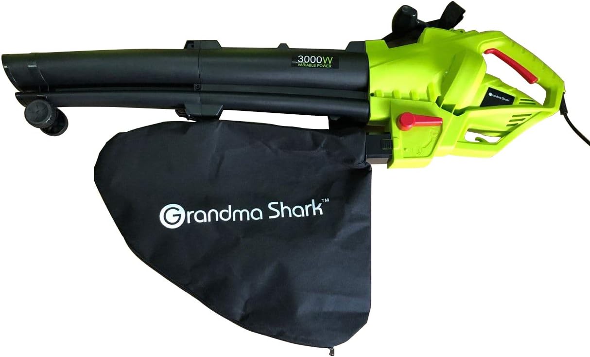 GRANDMA SHARK 3000W 3 in 1 Leaf Blower, Garden Leaves Vacuum Cleaner - Image 4