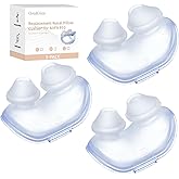 3 Packs Replacement Nasal Pillow Cushion for ResMed AirFit P10, FSA &HSA Eligible, Ultra-Soft Silicone, Better Sealing, Minimize Leakage, Reduce Pressure Points, CPAP Supplies Accessories, Size Medium