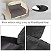 Beauty Star Cargo Liner Cover, Pet Seat Cover for SUVs Cars Trunk Waterproof Material Dog Pet Scratch Proof Muddy Stuff Protect Cover Easy Install Nonslip Mat (Black)+Collapsible Bowl+Dog Seat Belt