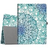Fintie iPad Pro 12.9 Case - [Corner Protection] Premium PU Leather Folio Smart Stand Cover with Auto Sleep/Wake, Multi-Angle Viewing for iPad Pro 12.9 2nd Gen 2017 / 1st Gen 2015, Emerald Illusions