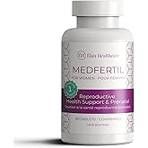 Elan Healthcare MedFertil for Women, Fertility and Prenatal Vitamins with Iron, Myo Inositol, Folic Acid, Iodine, Biotin, and